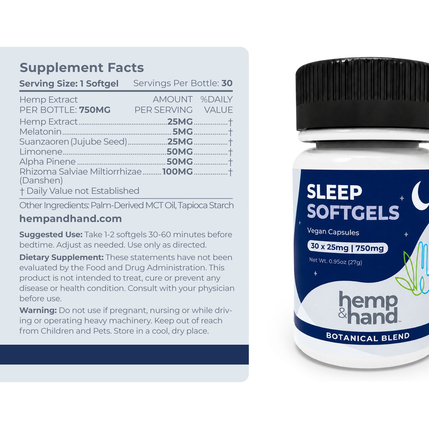 Hemp Sleep Softgels - Botanical Blend