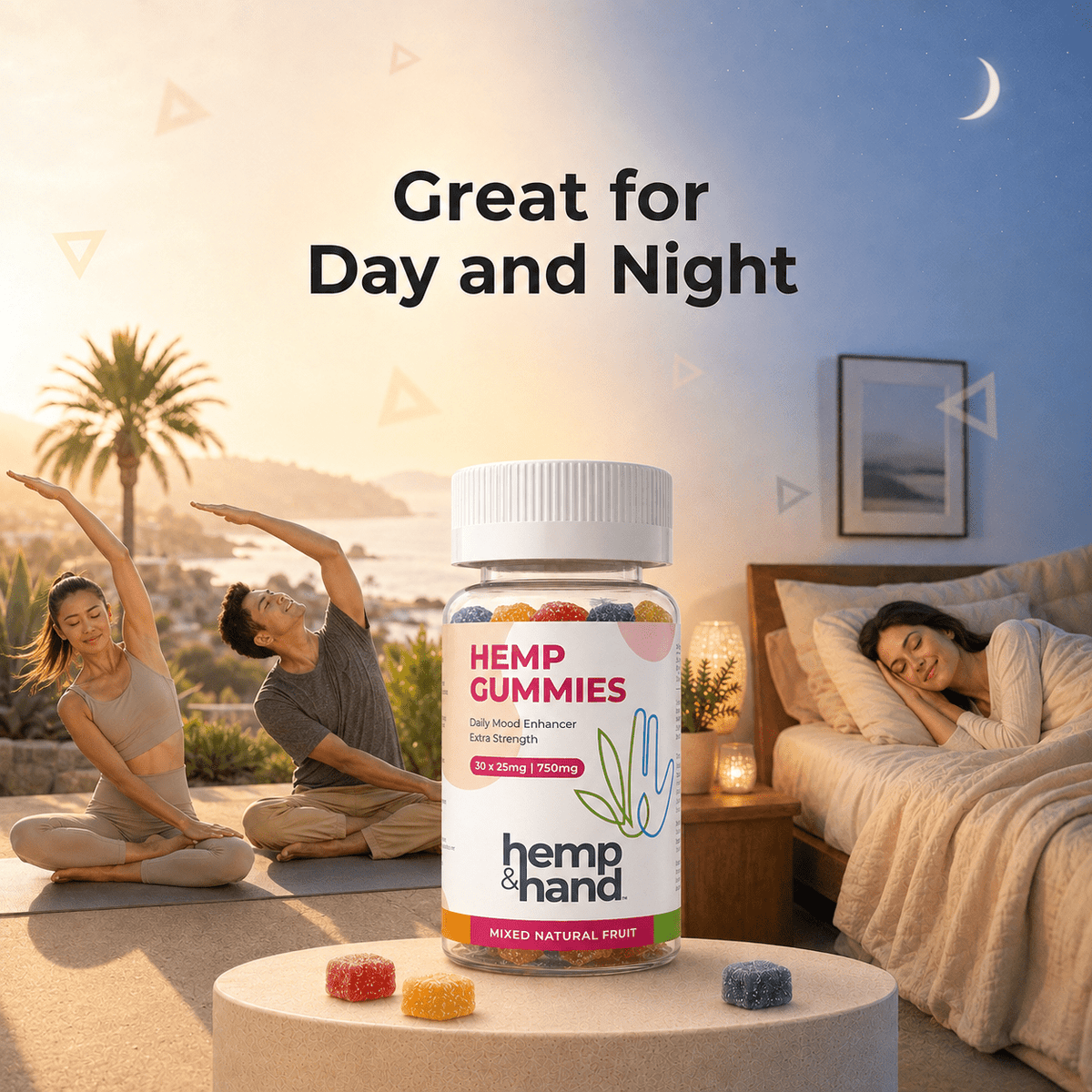 Hemp Gummies - Extra Strength for Adults - Hemp and Hand