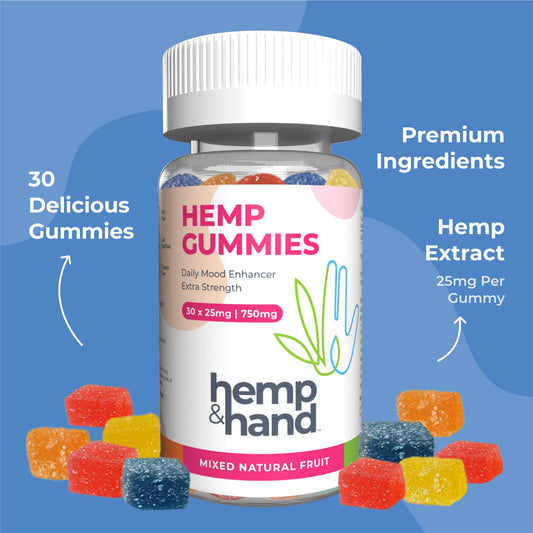 Hemp Gummies - Extra Strength for Adults - Hemp and Hand