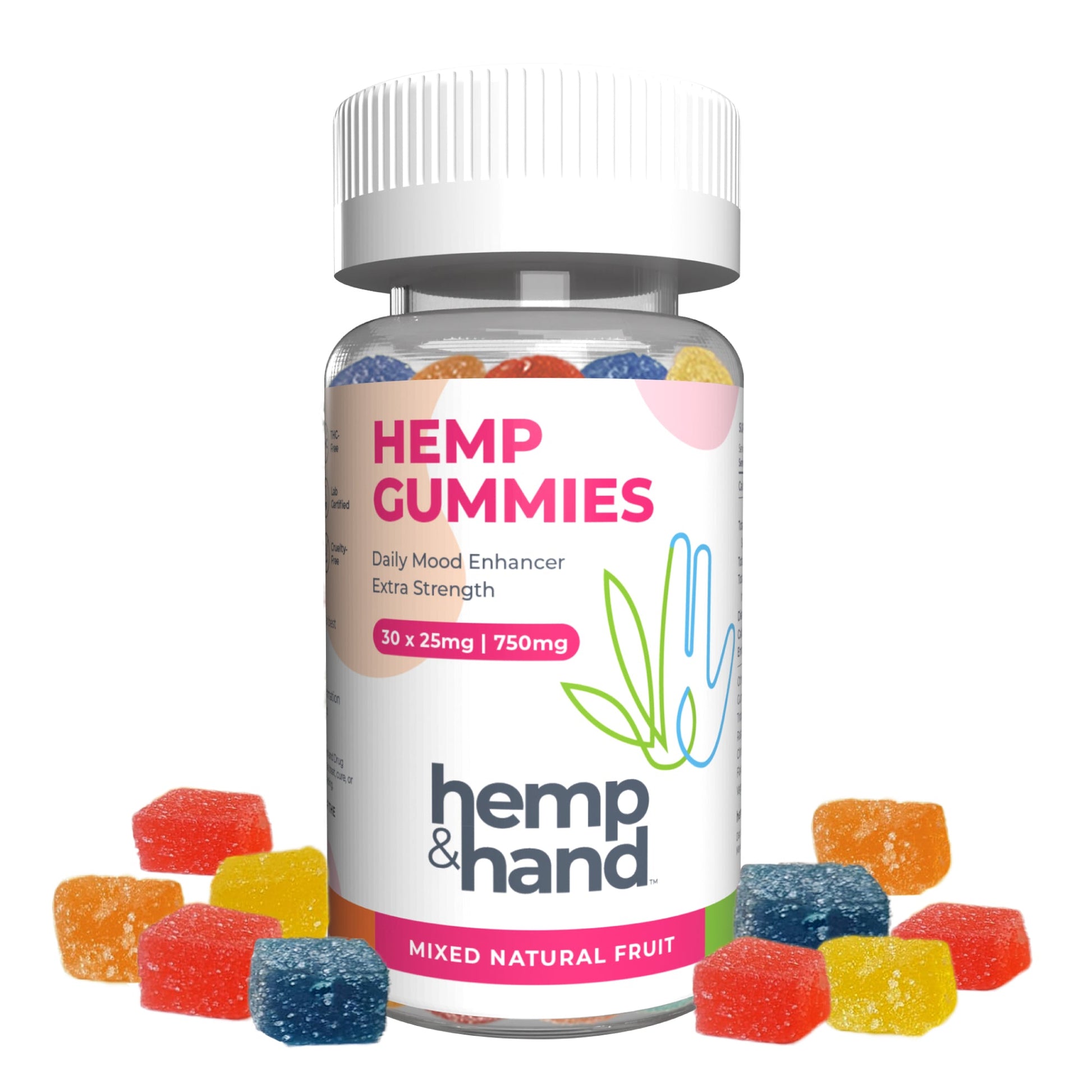Hemp Gummies - Extra Strength for Adults - Hemp and Hand