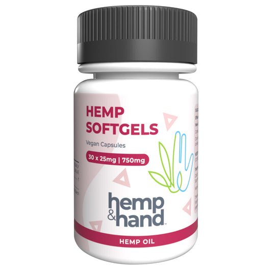 Hemp Softgels - Max Strength for Adults - Hemp and Hand