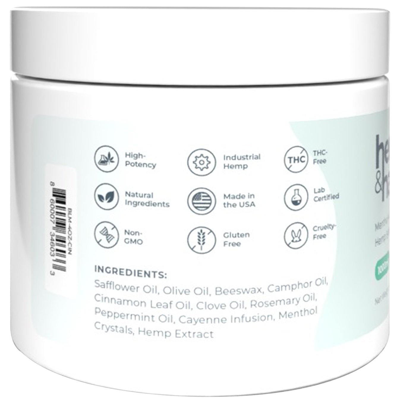 1000mg CBD Relief Balm - Hemp and Hand